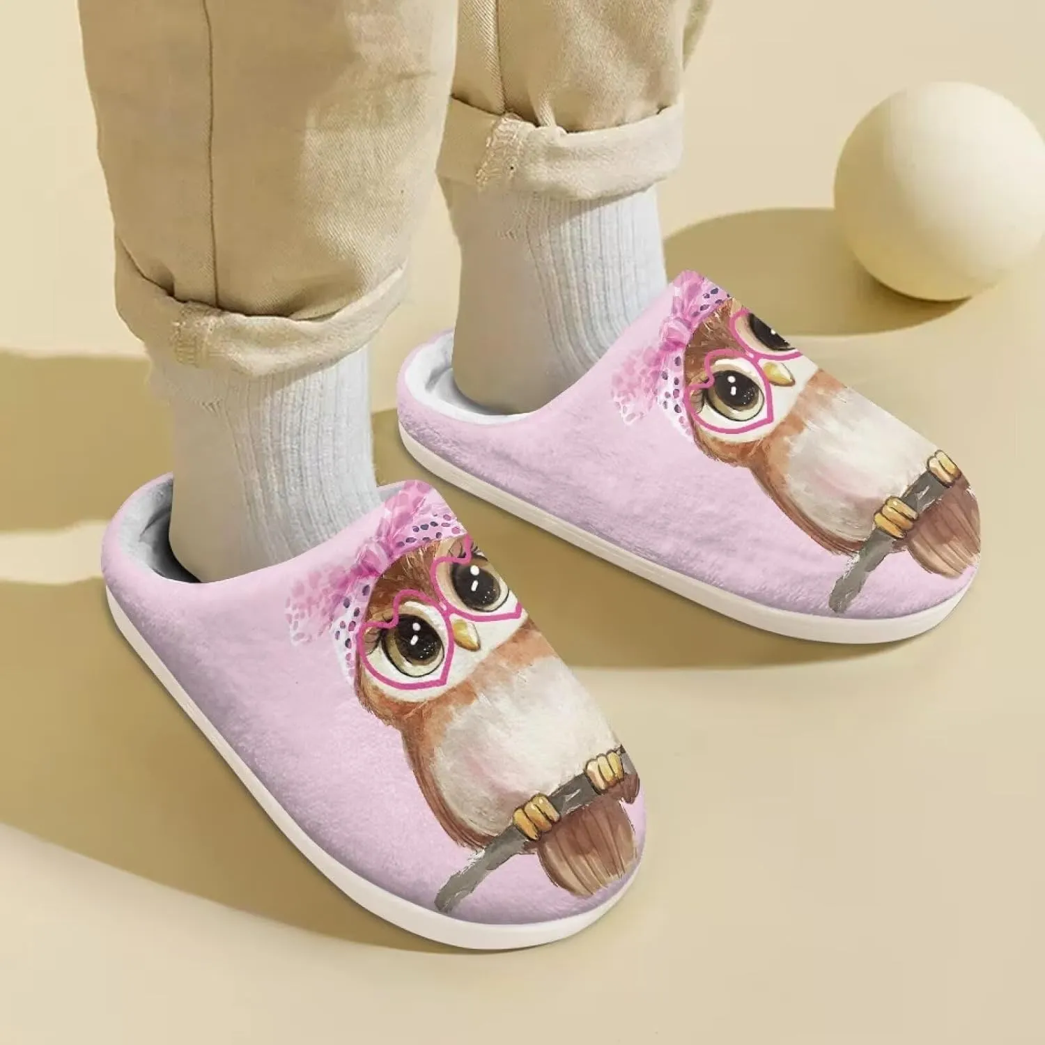Kids Fuzzy Slip-On House Slipper Outdoor Non-Slip Warm Slippers Cozy Cute Slippers for Toddler Boys GirlsLittle kids US 9-15
