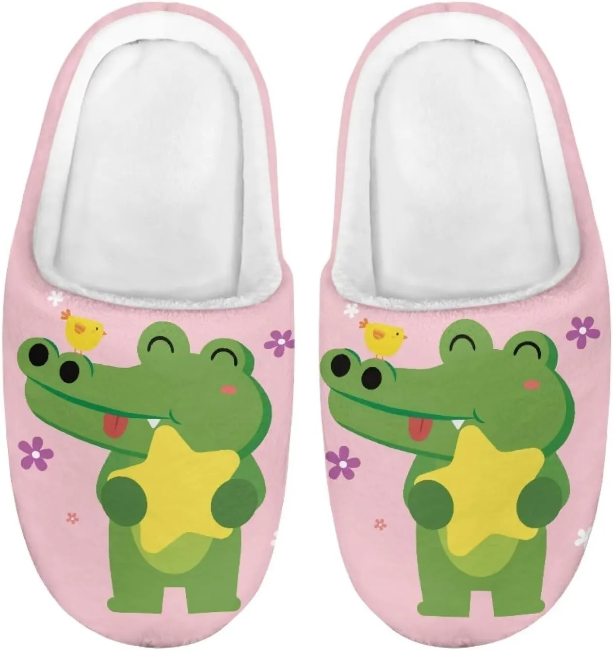 Kids Fuzzy Slip-On House Slipper Outdoor Non-Slip Warm Slippers Cozy Cute Slippers for Toddler Boys GirlsLittle kids US 9-15