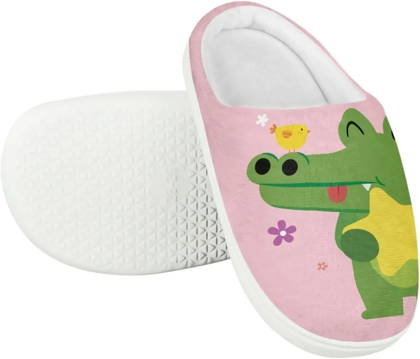 Kids Fuzzy Slip-On House Slipper Outdoor Non-Slip Warm Slippers Cozy Cute Slippers for Toddler Boys GirlsLittle kids US 9-15