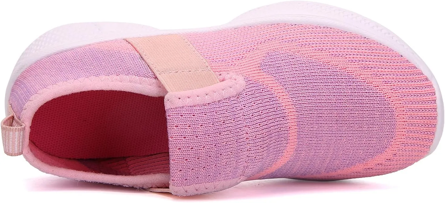 Kids Lightweight Breathable Loafer Walking Shoes Easy Walk Sport Running Sneaker Casual Slip-on Shoe for Boys Girls