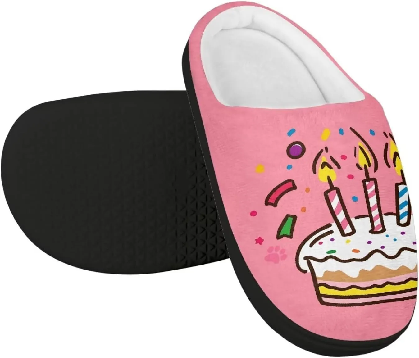 Kids Slip-On Fuzzy House Slipper Outdoor Soft Non-Slip Slippers Warm Cute Slippers for Toddler Boys GirlsLittle kids US 9-15