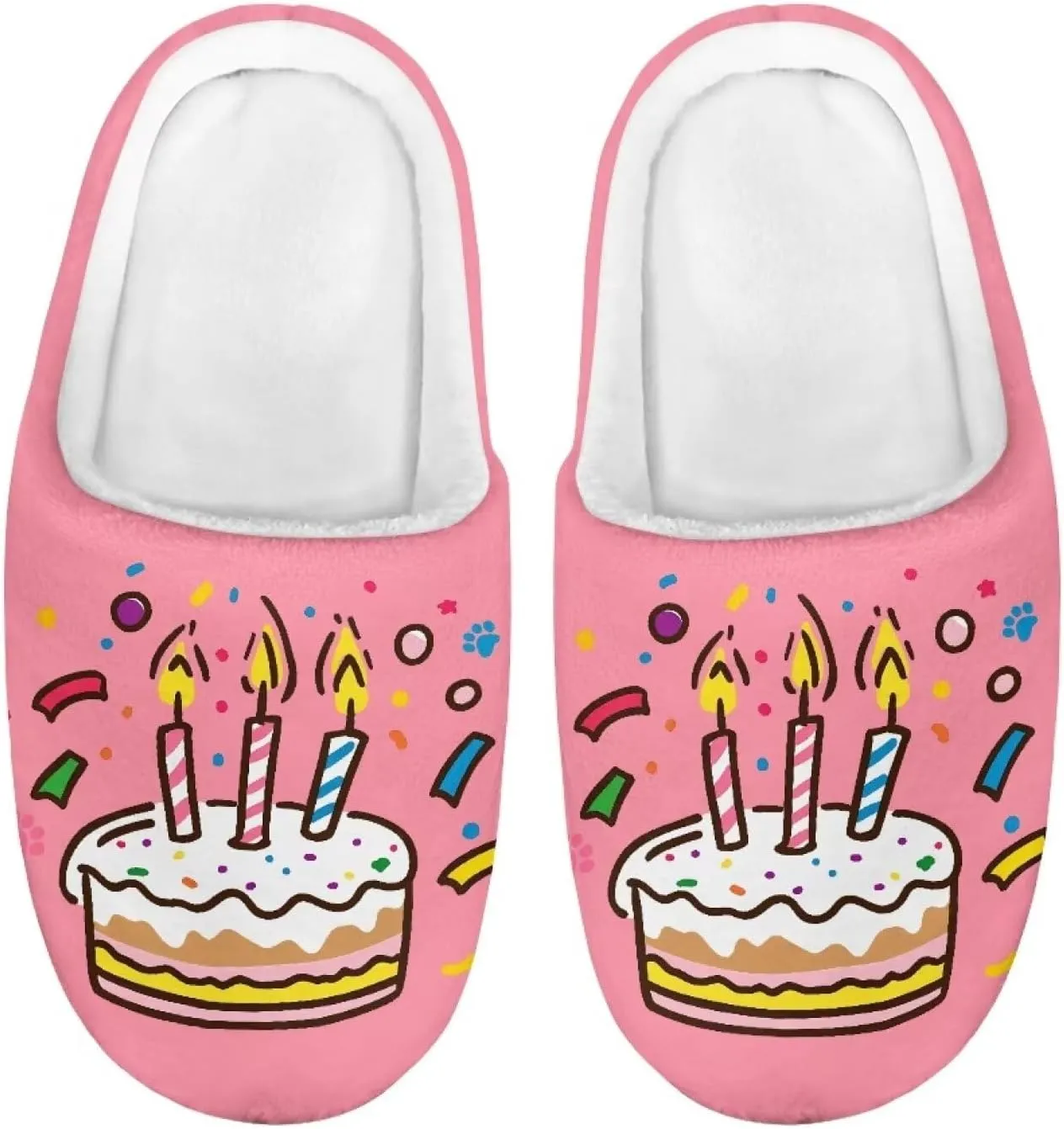 Kids Slip-On Fuzzy House Slipper Outdoor Soft Non-Slip Slippers Warm Cute Slippers for Toddler Boys GirlsLittle kids US 9-15