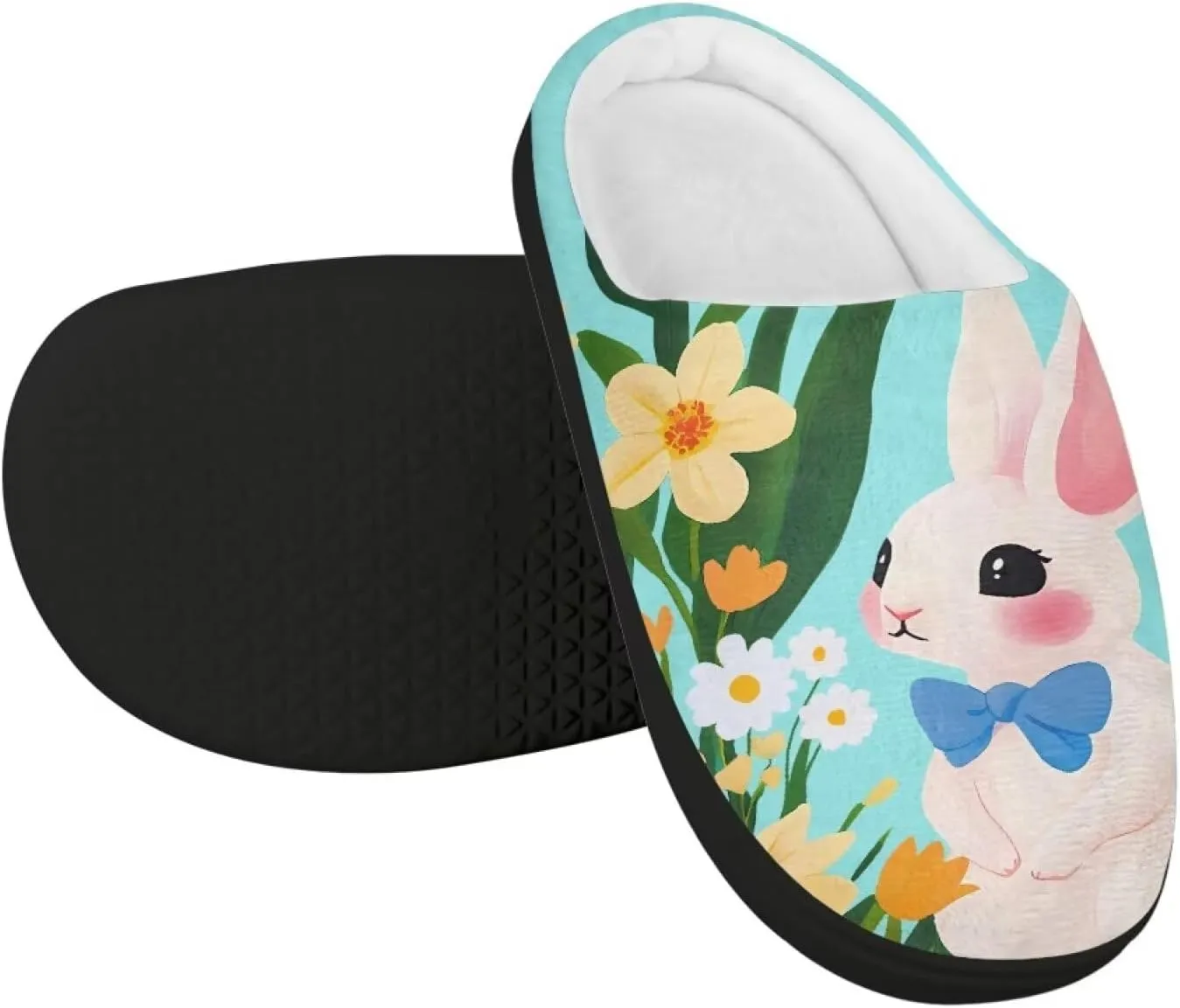 Kids Slip-On House Slipper Fuzzy Soft Non-Slip Outdoor Slippers Warm Comfortable Fluffy Slippers for Toddler US 9-15