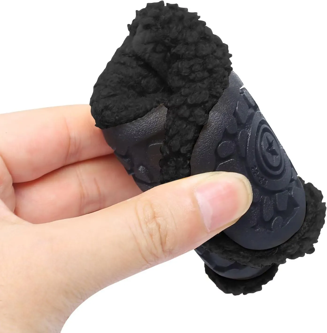 Kids Slippers Toddler Smile Face House Slippers Indoor Home Non-Slip Rubber Sole Shoes Warm Cozy Socks