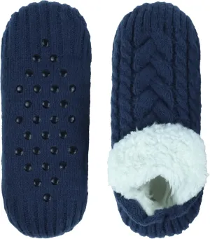 Koreshion Women Knitted Slipper Socks Winter Sherpa Plush Sock Slipper Non-Slip Fleece Fuzzy Indoor Socks With Grippers