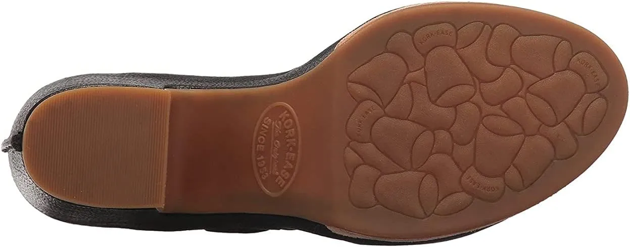 KORK-EASE Women's San Carlos Black Wedge Sandal