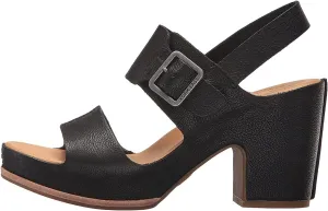 KORK-EASE Women's San Carlos Black Wedge Sandal