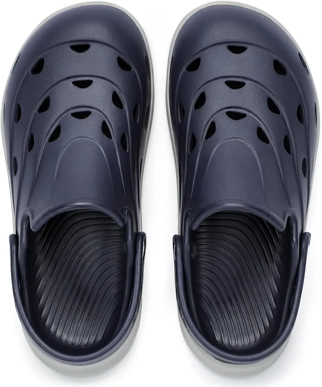 Kricely Clogs for Men with Arch Support Shower Hiking Sandals for Beach Water, Recovery Plantar Fasciitis Orthotic Slides