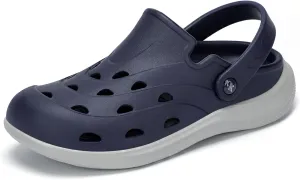 Kricely Clogs for Men with Arch Support Shower Hiking Sandals for Beach Water, Recovery Plantar Fasciitis Orthotic Slides