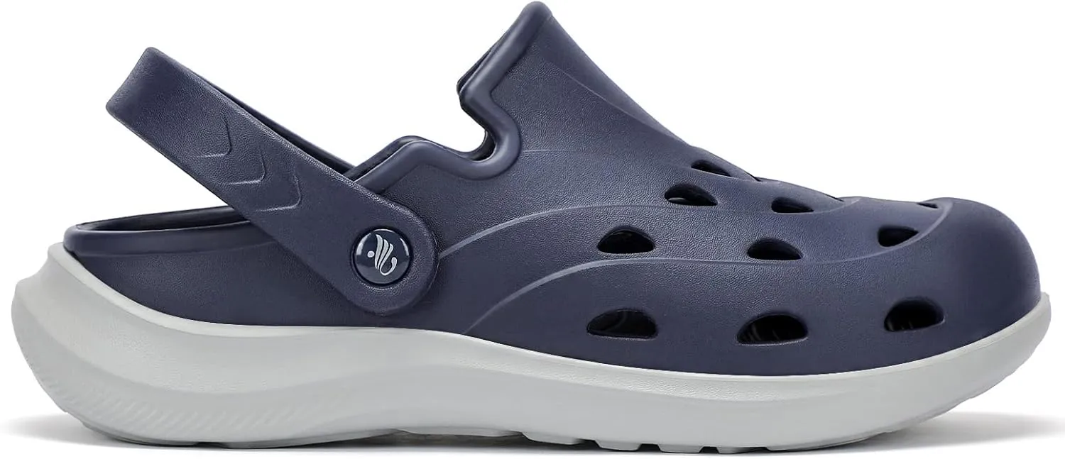 Kricely Clogs for Men with Arch Support Shower Hiking Sandals for Beach Water, Recovery Plantar Fasciitis Orthotic Slides