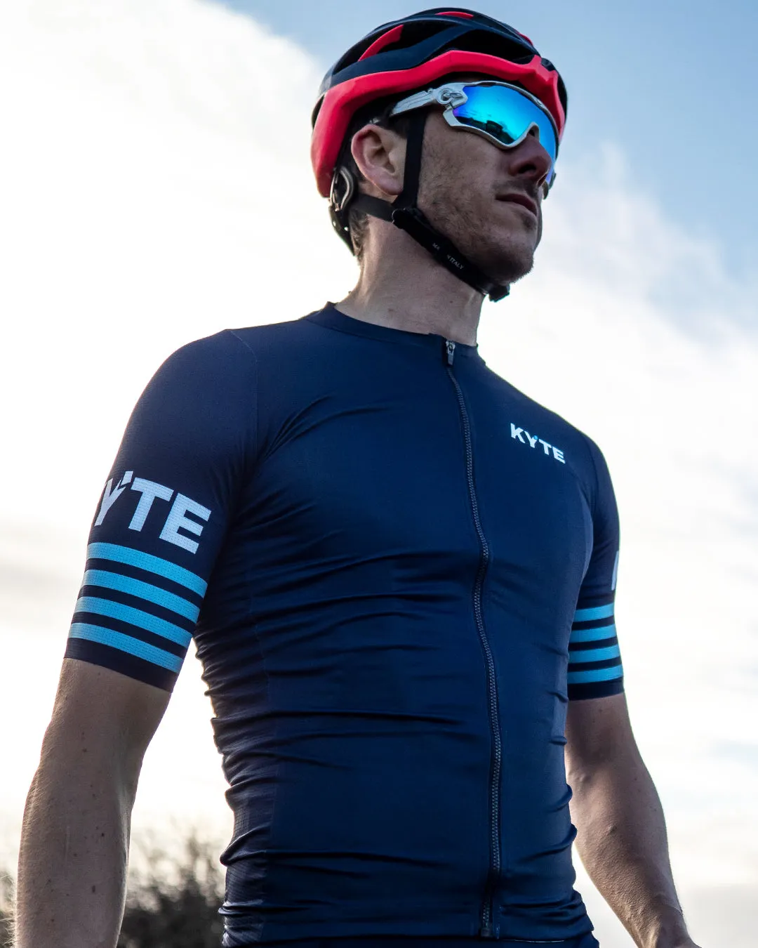 KYTE Race Short Sleeve Jersey - Navy / Blue