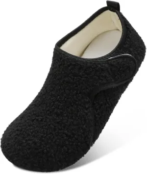 L-RUN Womens Mens House Slippers Indoor Home Shoes Warm Barefoot Slippers Outdoor House Shoes Anti-slip