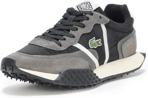 Lacoste Mens L-Spin Deluxe Sneaker, BLK/DK Gry, 7.5