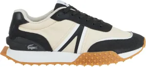 Lacoste Mens L-Spin Deluxe Sneaker, BLK/Off WHT, 8