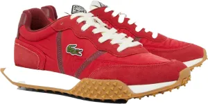 Lacoste Mens L-Spin Deluxe Sneaker, RED/Burg, 9.5