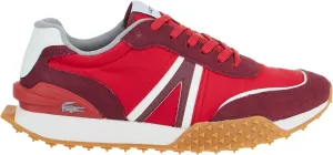 Lacoste Mens L-Spin Deluxe Sneaker, RED/Gry, 13