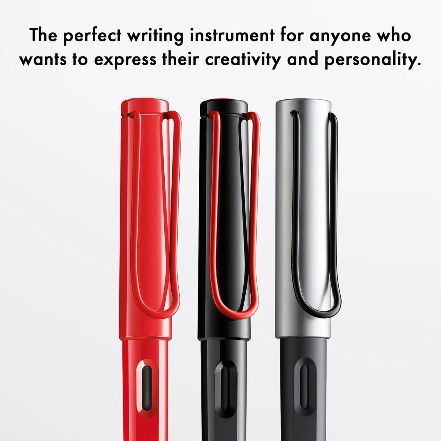 Lamy joy black calligraphy fountain pen set - fountain pen with 3 different nibs (1.1/1.5/1.9 mm) - calligraphy pen with ribbon nib & ergonomic grip - incl. 5 T 10 blue ink cartridges