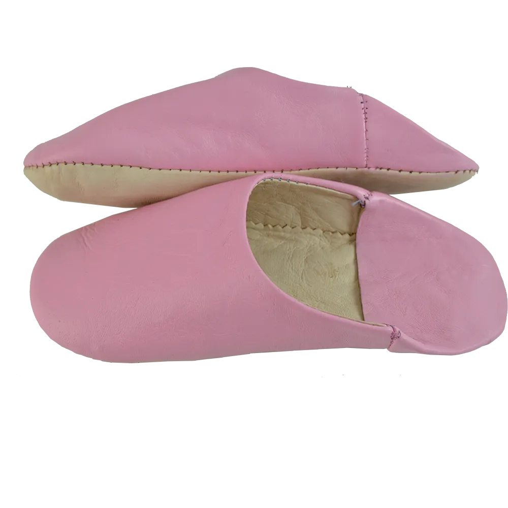 Leather Slipper pink color