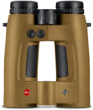 LEICA Geovid Pro Rugged Compact Ergonomic Lightweight Weather-Proof Hunting Rangefinder Binoculars with Built-in Compass, Flat Dark Earth, 10 x 42 AB 