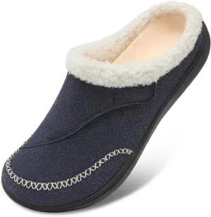 LeIsfIt Womens Wide Slippers Adjustable Diabetic Slippers Memory Foam Swollen Arthritis Edema House Shoes Indoor Outdoor