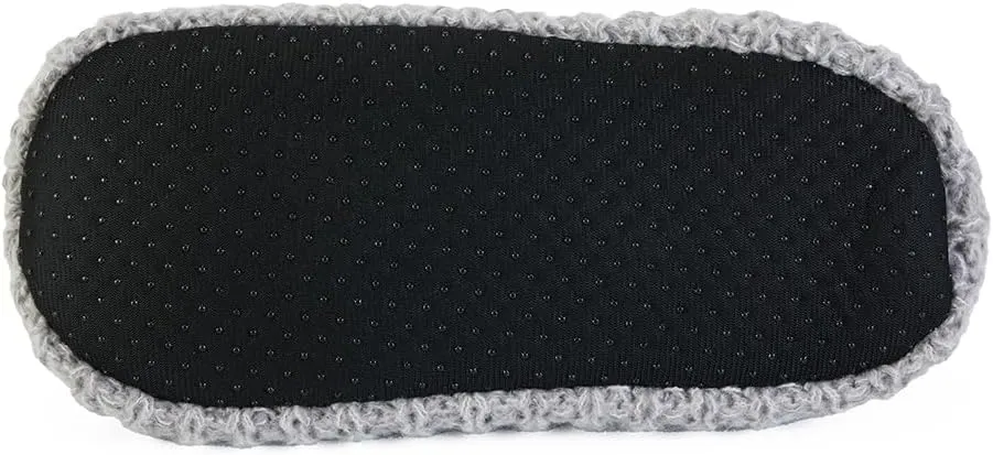 LEMZONE Men's Cozy Slipper Socks Non Slip Winter Warm Indoor Soft Sole Sock Shoes with Sherpa Lining