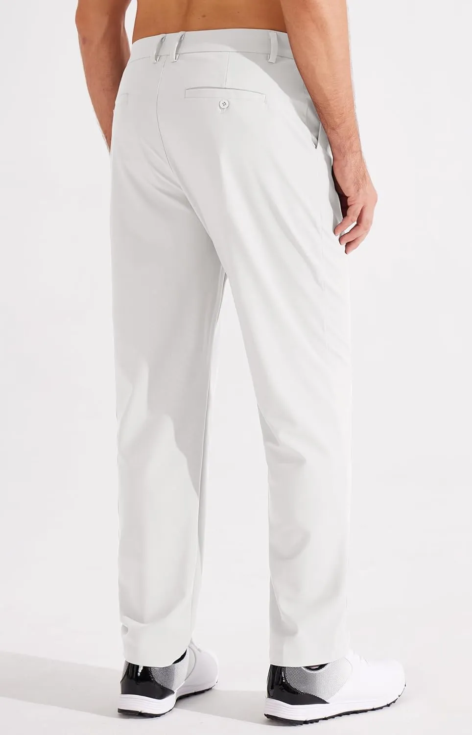 Libin Men's Golf Pants Classic Fit Flat Front Work Dress Pants 29" 31" 33" Stretch Casual Pants Lightweight with Pockets
