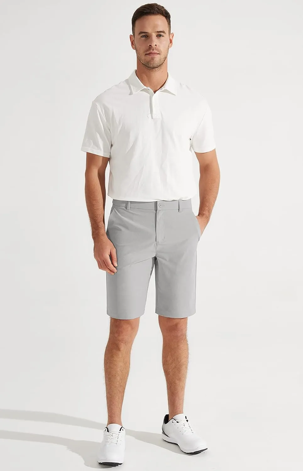 Libin Men's Golf Shorts 7" 9" Work Dress Shorts Casual Flat Front Hybrid Shorts Lightweight Quick Dry Water Resistant
