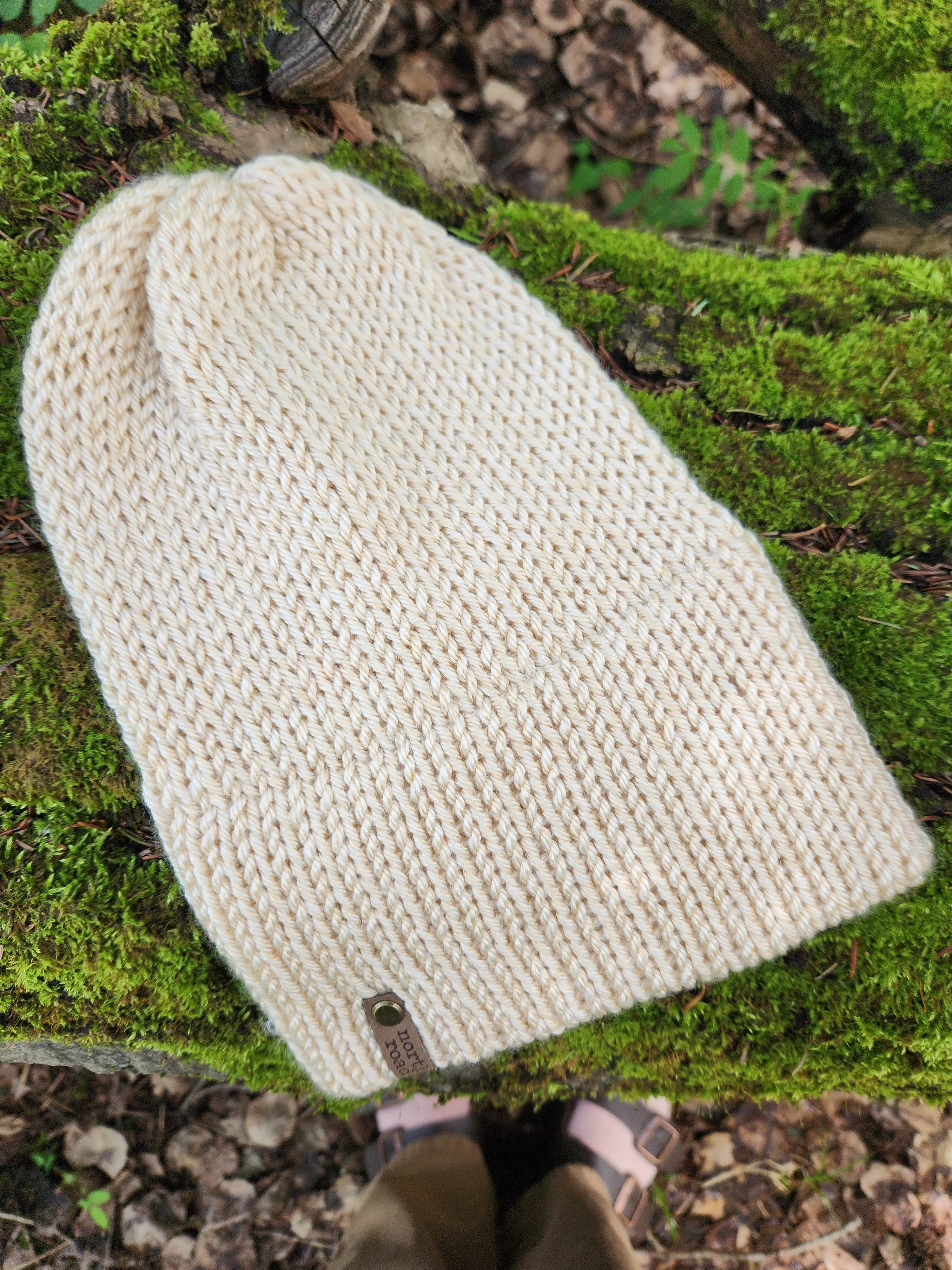 Lightweight Hat, Folded Double Brim Wool Free, Cream