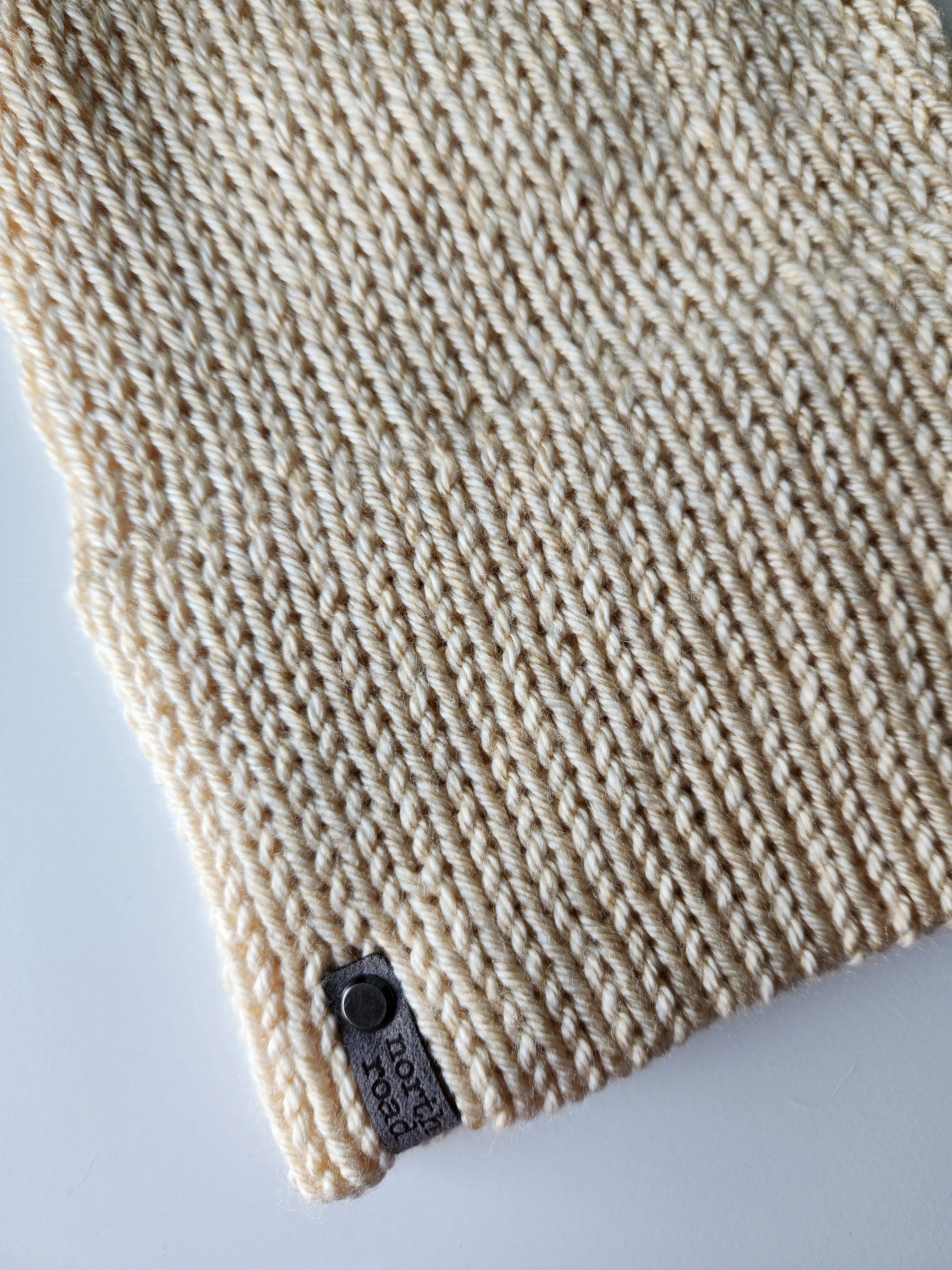 Lightweight Hat, Folded Double Brim Wool Free, Cream