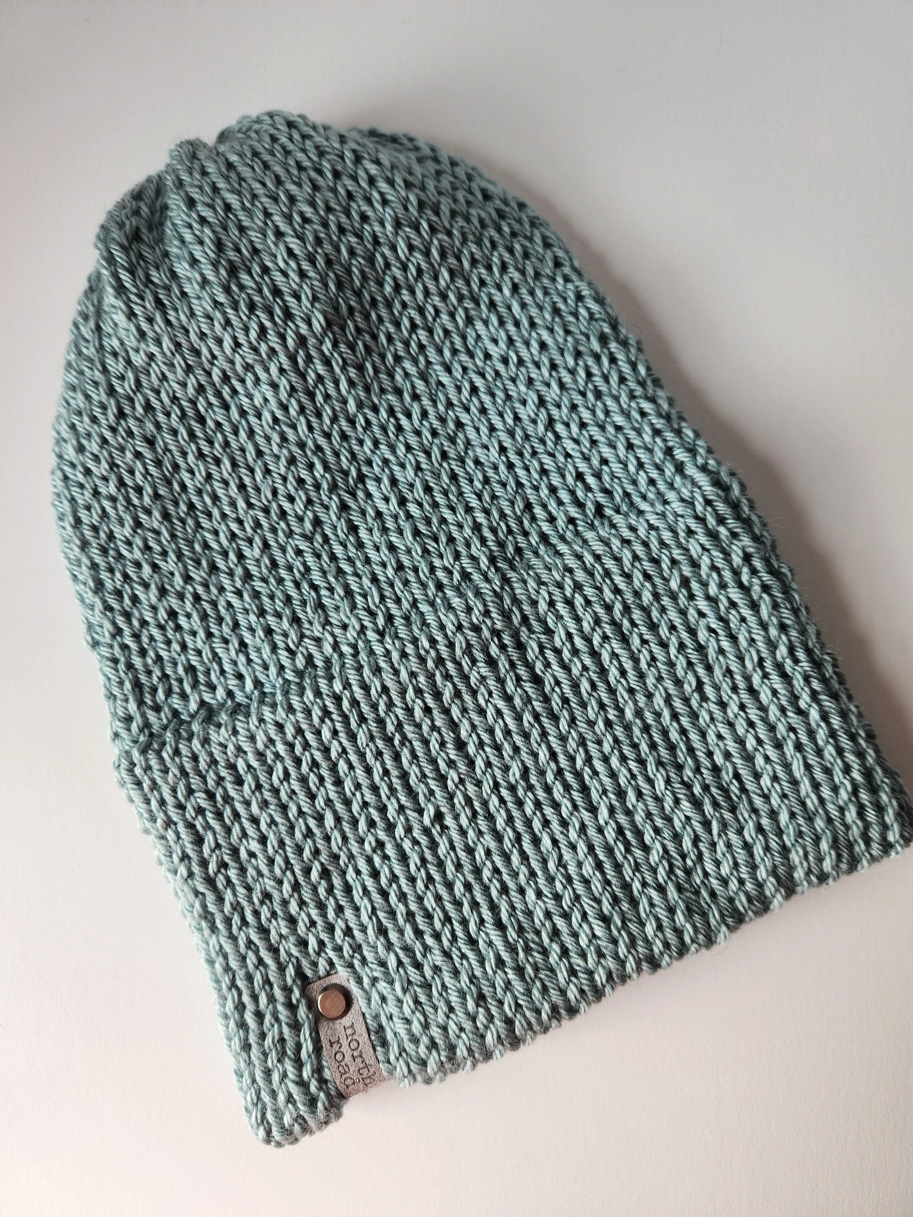 Lightweight Hat, Folded Double Brim Wool Free, Pale Aqua