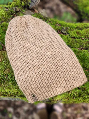 Lightweight Hat, Folded Double Brim Wool Free, Tan
