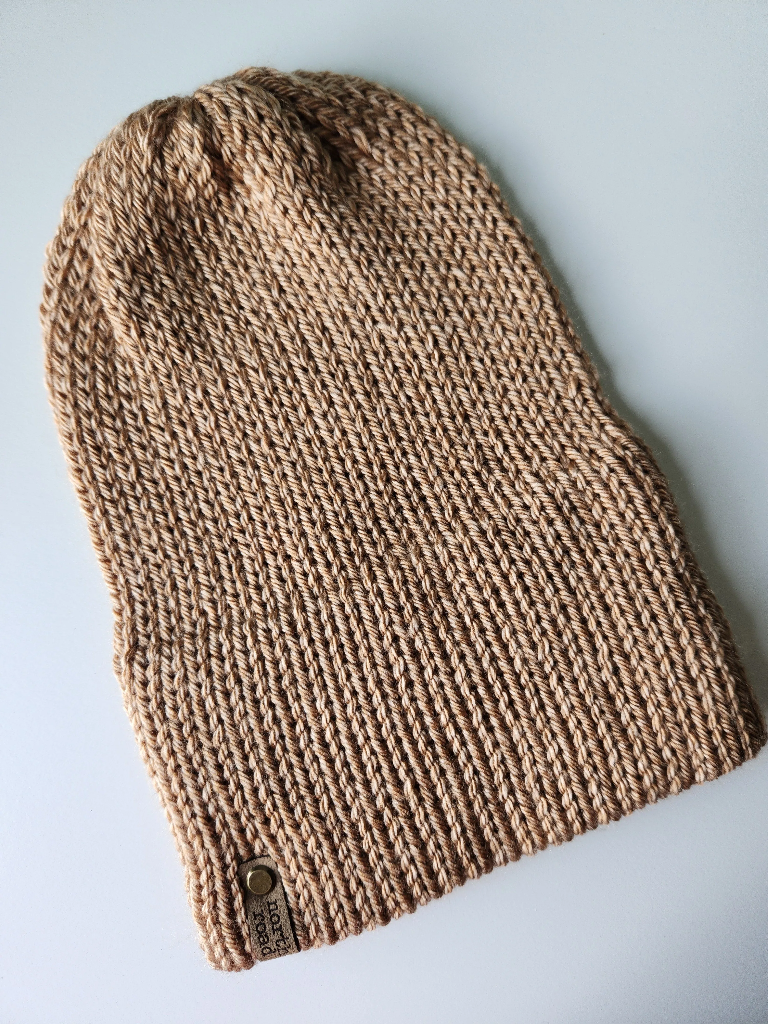 Lightweight Hat, Folded Double Brim Wool Free, Tan