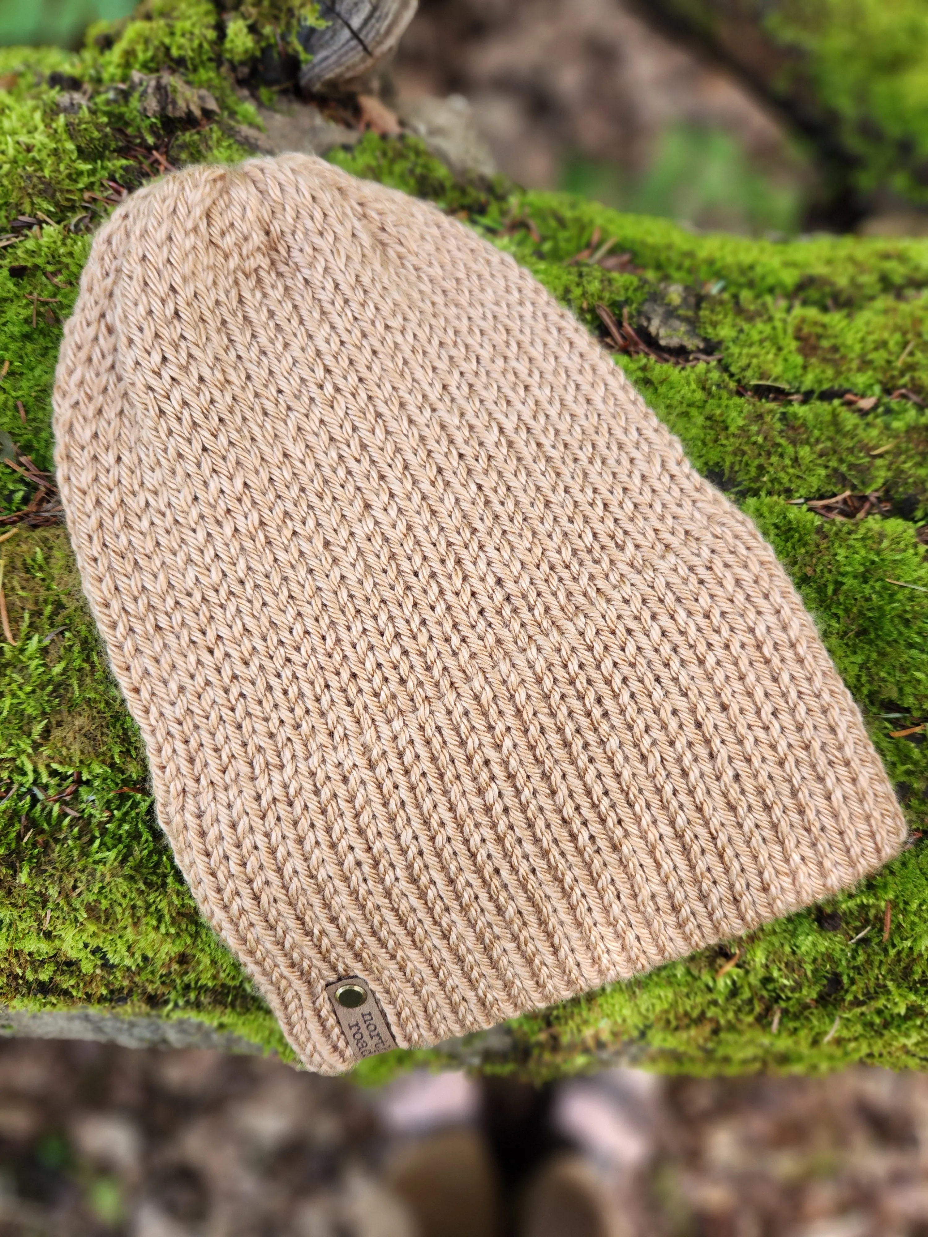 Lightweight Hat, Folded Double Brim Wool Free, Tan