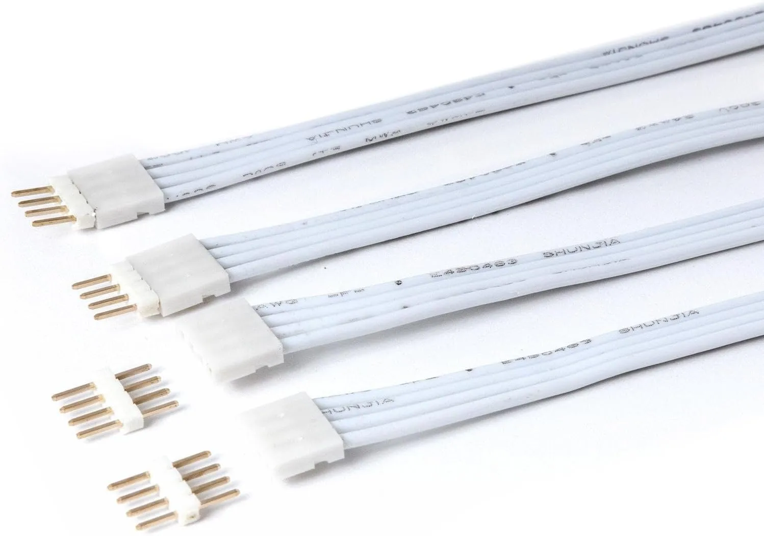 Litcessory Flexible Corner Connector/Extension Cable for Philips Hue Gradient Lightstrip (2in, 4 Pack, White)