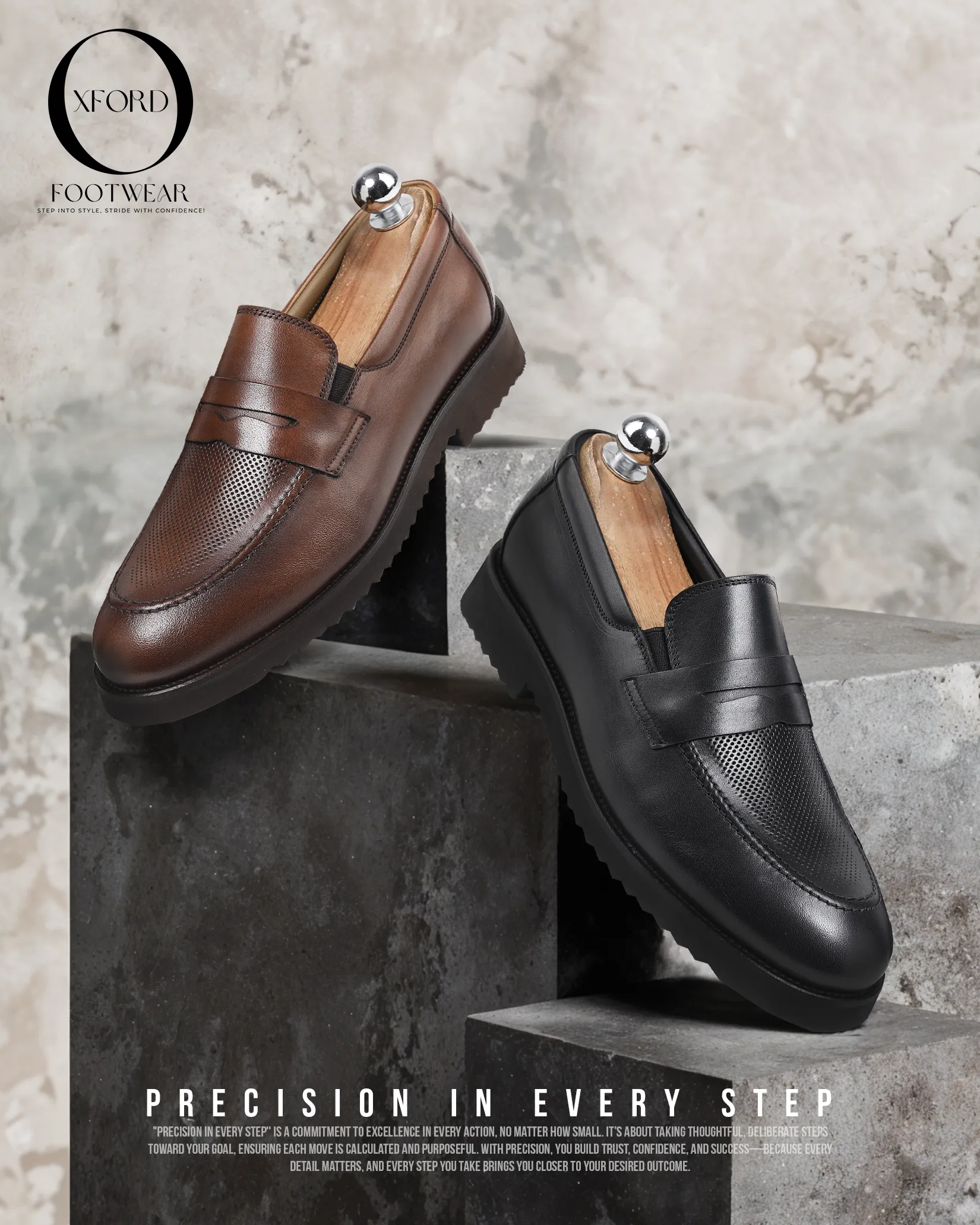 Loafer Brown with Strap poked