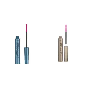 L'Oreal Paris Telescopic Original Lengthening Mascara Bundle with Waterproof Black 0.27 Fl Oz. and Washable Black Brown 0.27 Fl Oz.