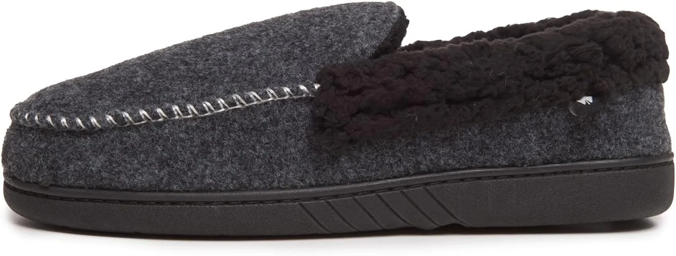 Lucky Brand Men's Faux Wool Sherpa Lined Slipper