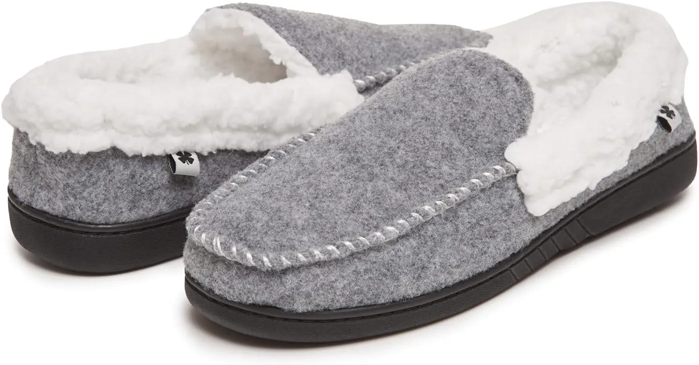 Lucky Brand Men's Faux Wool Sherpa Lined Slipper