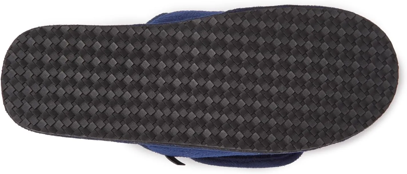 Lucky Brand Mens Microsuede Memory Foam Sherpa Clog Slippers, Warm Fuzzy Bedroom Slipper, Comfortable Indoor Outdoor House Shoes, Grey, Large