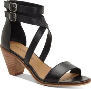 Lucky Brand Women's Ressia Ankle Strap Sandal Heeled