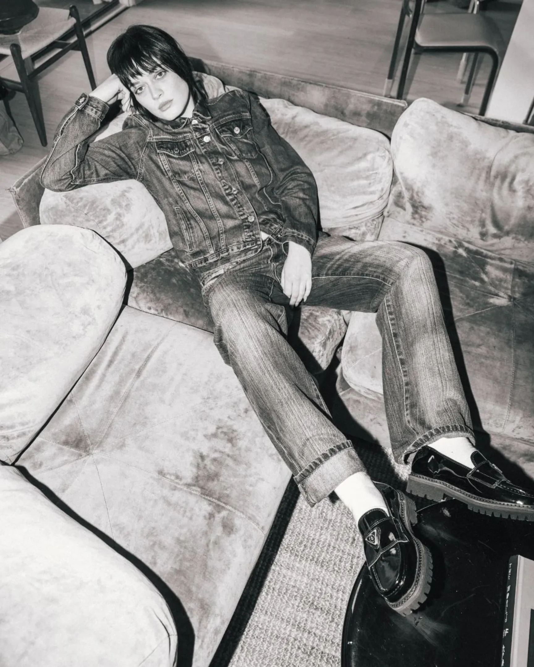 Lulie Patent Loafer in Black from Nōskin