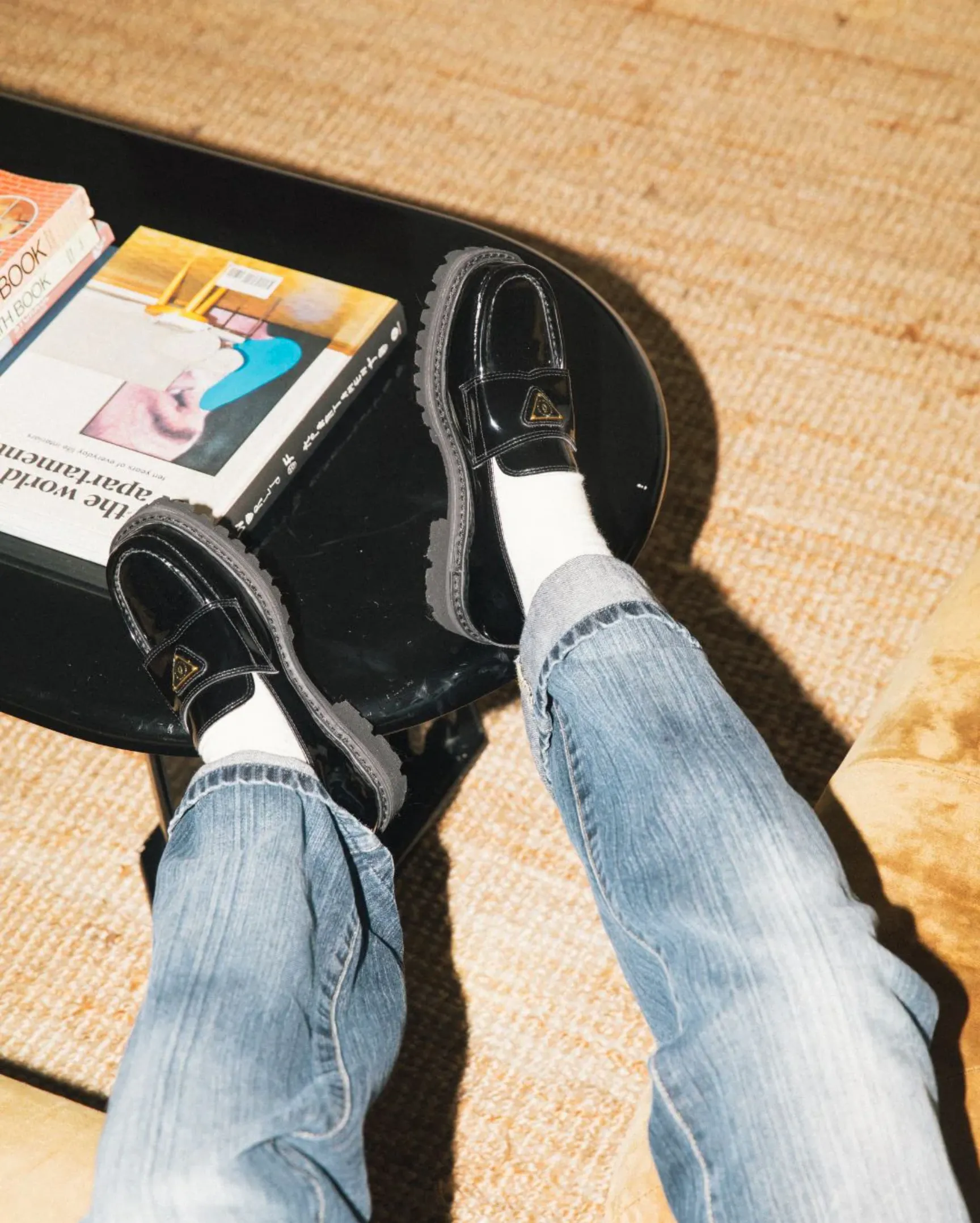 Lulie Patent Loafer in Black from Nōskin