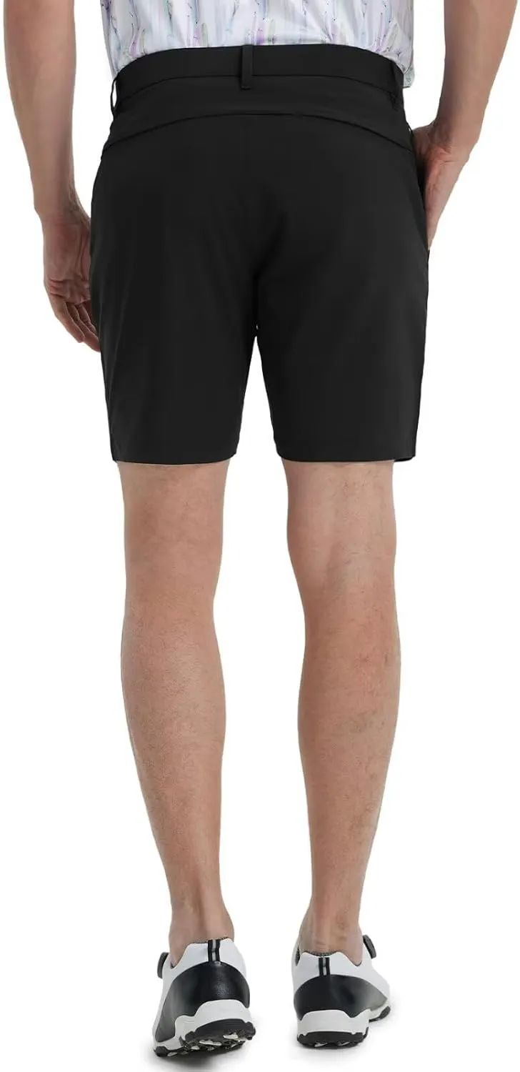 M MAELREG Mens Golf Shorts 7"/9" Lightweight Quick Dry Water-Resistant Stretch Waistband Flat Front Casual Mens Dress Shorts