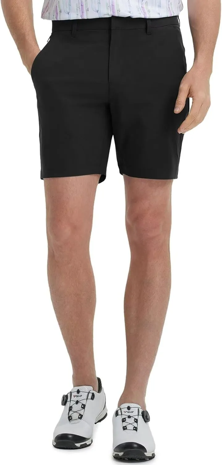 M MAELREG Mens Golf Shorts 7"/9" Lightweight Quick Dry Water-Resistant Stretch Waistband Flat Front Casual Mens Dress Shorts