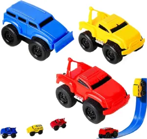 Magnetic Wall Climbing Toy Car, Wall Climbing Toy Car, 2025 Upgraded Magnetic Wall Climbing Cars, Travel on Vertical Surfaces Such as Walls and Ceilings (Red/Yellow/Blue)
