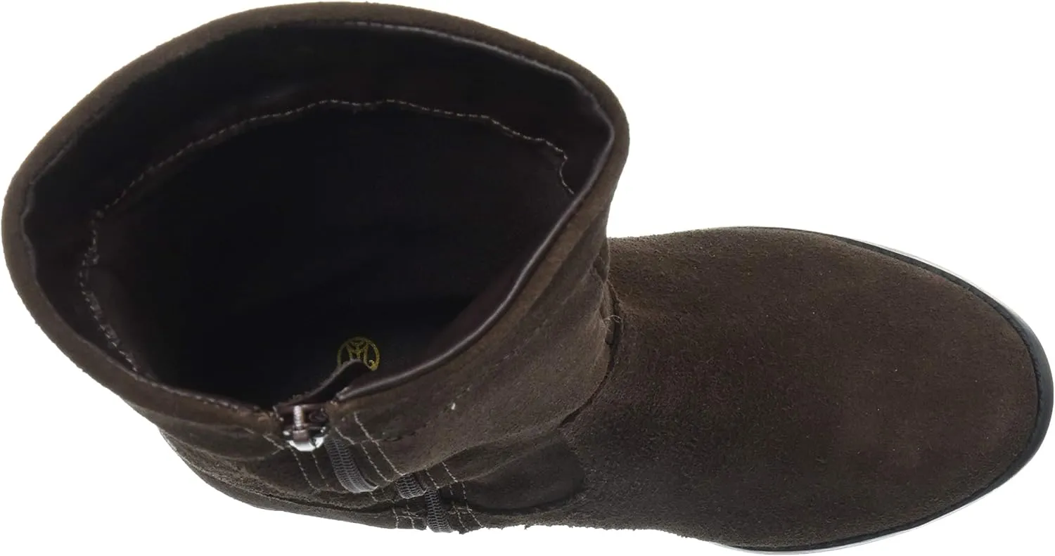 Marc Joseph New York Girl's Kids Leather Made in Brazil High Top Riding Boot Ankle