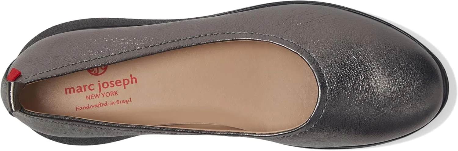 Marc Joseph New York Women's Comfort Slip On Leather Lightweight Loafer Flat