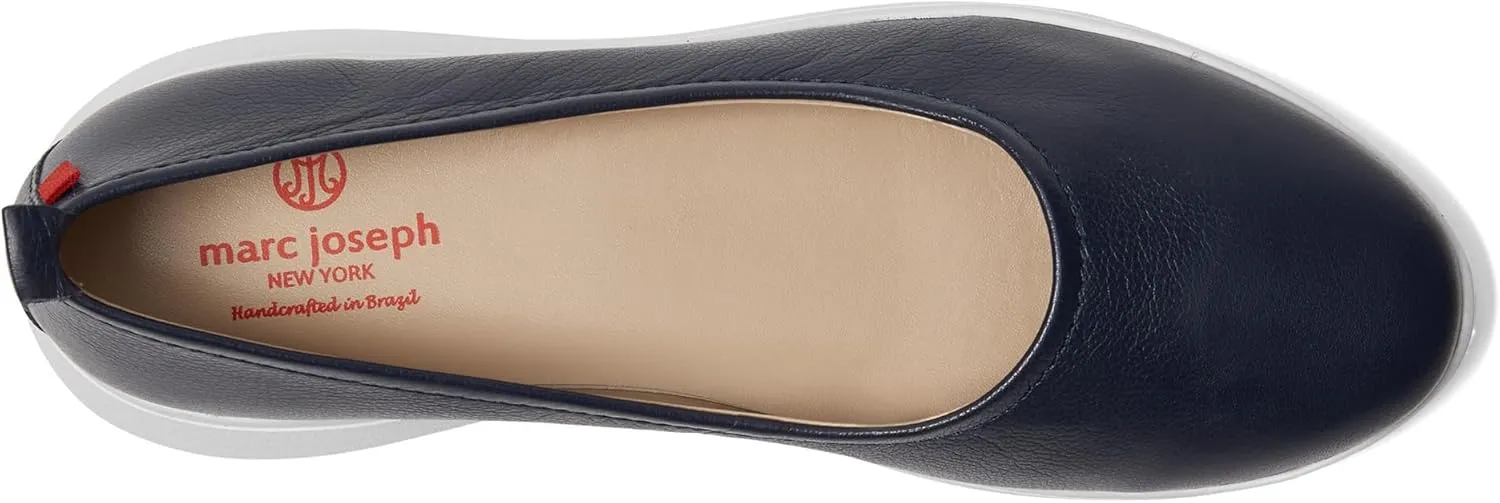 Marc Joseph New York Women's Comfort Slip On Leather Lightweight Loafer Flat