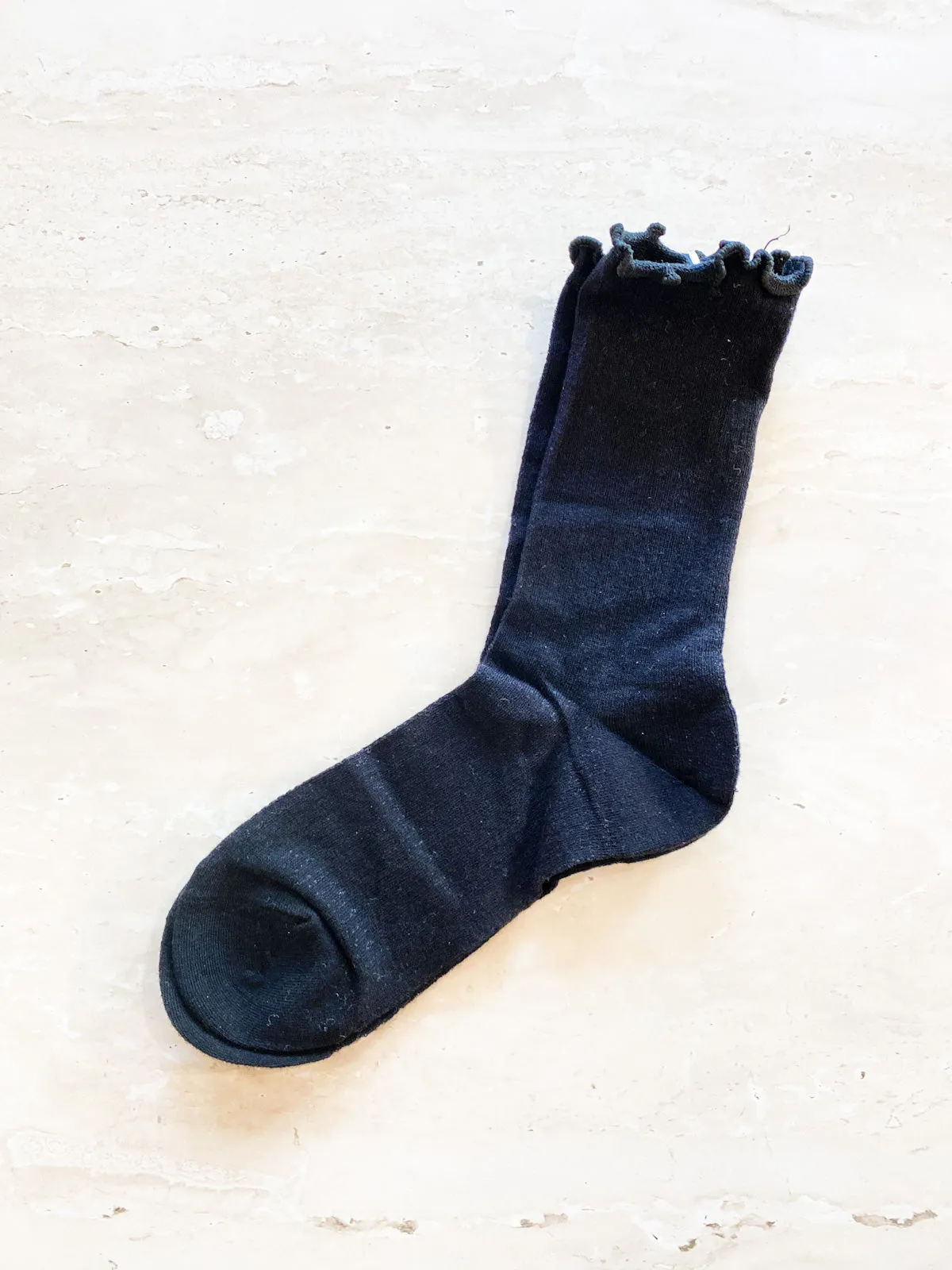 Marshmallow Frill Mesh Socks