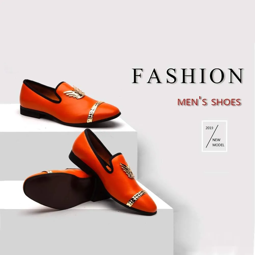 Meijiana Men Loafers Men Luxury Wedding Dress Shoes Fashion Party Shoes for Men